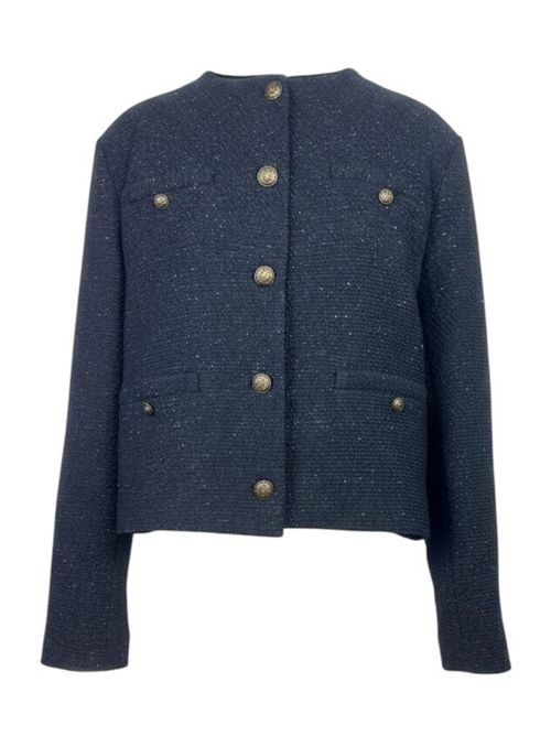 giacca donna blu modello chanel Circolo 1901 | FD37520001